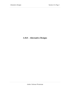 A-8.2.1 – Trajectory Alternatives