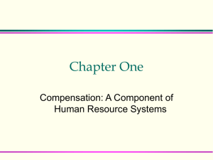 Ch. 1: Intro to compensation