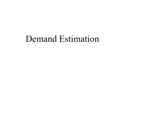 Demand Estimation