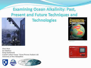 Examining Ocean Alkalinity - Coastal Carbon Group