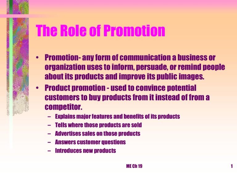 the-role-of-promotion-ppt