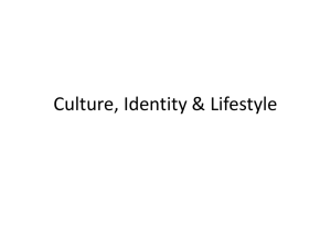 Culture Identity Lifestyle 2013 – Slides