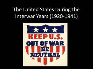 The United States During the Interwar Years (1920