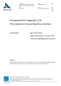 D2.3 Appendix 2.2b POs related to Human Machine