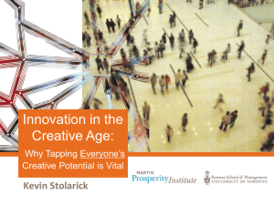 Innovation in the Creative Age