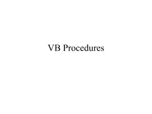 Multiple Forms & Procedures