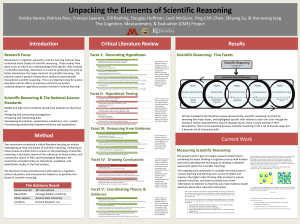 Unpacking the Elements of Scientific Reasoning