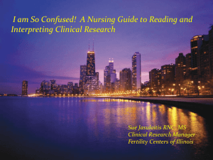 A Nursing Guide to Reading and Interpreting Clinical Research