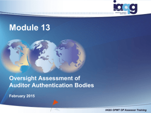 Module 13 - AAB Office Oversight Assessment