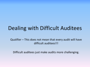 Slide 1 - Texas Association of College and University Auditors