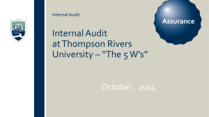 The Five Ws of an Internal Audit