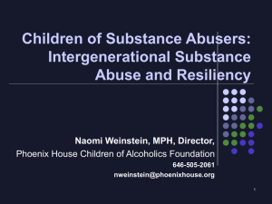 Dependence/Addiction - Women, Children, & Families