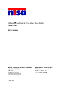 National Training and Simulation Association