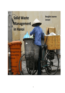 To understand the solid waste management in Hanoi, it is