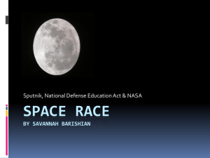 Space race BY Savannah Barishian