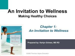 An Invitation to Wellness