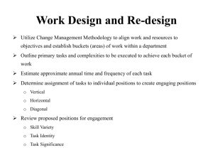Job Redesign - Cornell's human resource