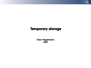 Temporary Storage of Mercury Waste