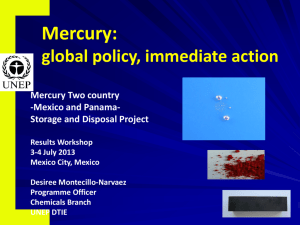 Mercury wastes