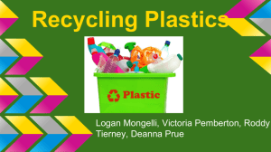 Recycling Plastics - Wappingers Central School District