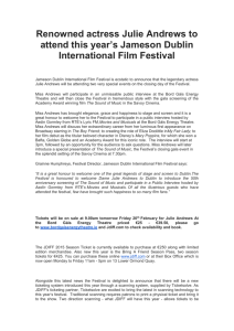 Press Release - Jameson Dublin International Film Festival