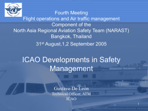 Conference on ICAO Safety Audits and its Relationship to Air Traffic