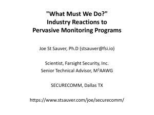 "What Must We Do? Industry Reactions to Pervasive