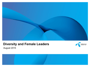 Diversity and Female Leaders