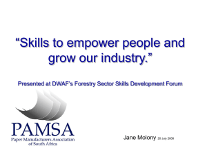 Skills to empower people and grow our industry