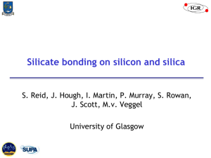Silicate bonding on silicon and silica