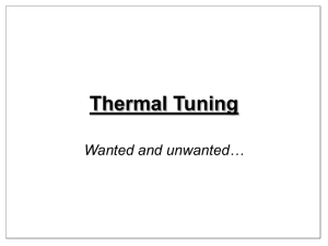 Thermal Tuning