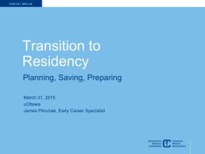 Transition to Residency ENG - uOttawa