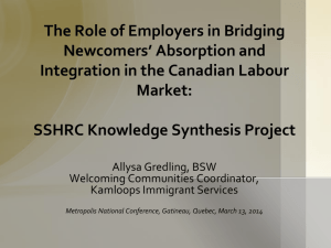 (the role of employers in bridging newcomers' absorption