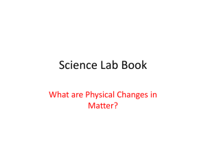 Science Lab Book