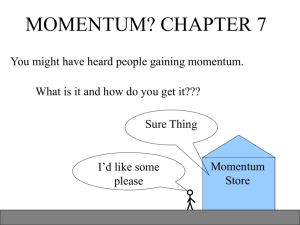 impulse = change in momentum