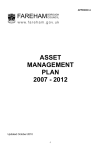 Asset Management Plan - Fareham Borough Council