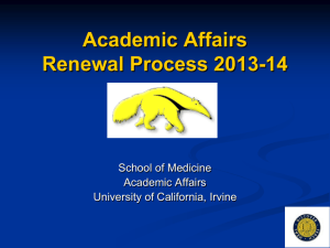Academic Affairs - School of Medicine