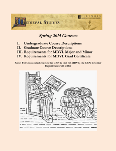 Spring 2015 MDVL Courses