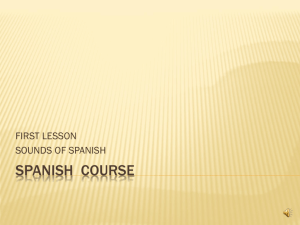 Spanish Lesson - Sounds of Spanish