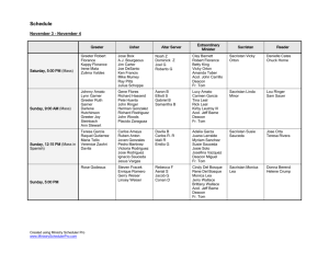 Liturgical Minister Schedule Nov 2012