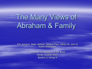 The Many Views of Abraham & Family