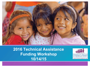 Not awarded Technical Assistance Grants during FY 2015