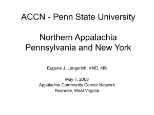 ACCN - Penn State - Appalachia Community Cancer Network