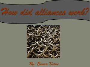 How did alliances work – final presentation