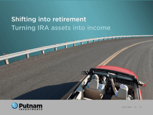 Shifting into Retirement: Turning IRA Assets into Income
