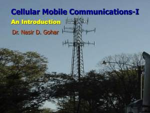 ch-5 Introduction to Cellular Mobile Communications