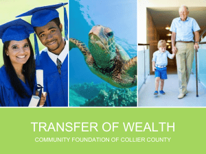 transfer of wealth - Community Foundation of Collier County