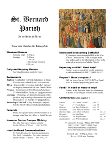 Y6 B20 Nov 22 - St. Bernard Catholic Church