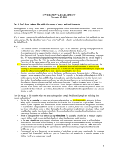 ENVIORNMENT & DEVELOPMENT November 13, 2013 Part 1: Prof