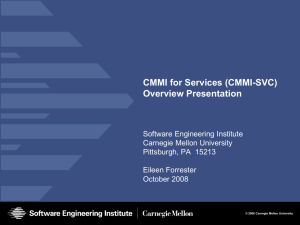 CMMI-SVC Overview